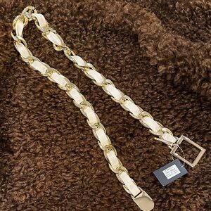 Cream & gold  Chain Belt